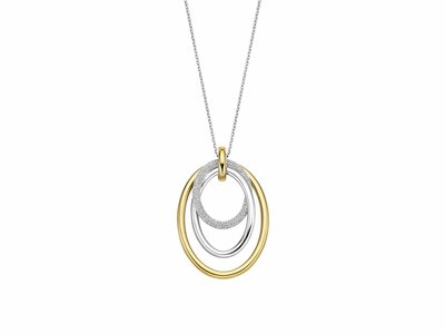 Ti Sento | Collier | Argent Bicolore | Oxyde de Zirconium | 34127ZY