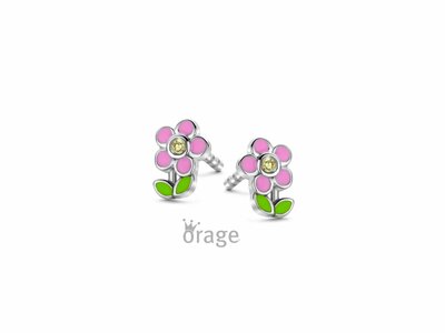 Orage Kids | Boucles d'Oreilles | Argent | Fleurs | K3177