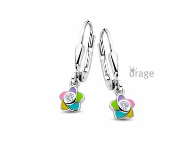 Orage Kids | Boucles d'Oreilles | Argent | Fleurs | K3180