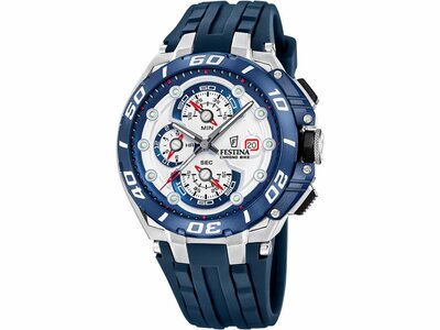 Festina | Homme | Quartz | chrono Bike | Silicone Bleu | 46mm | F20755/1