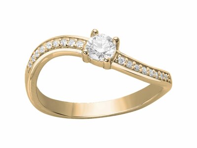 Loumya Silver | Bague | Plaqué Or | Oxyde de Zirconium | 76100437