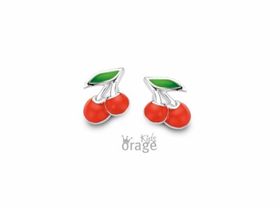 Orage Kids | Boucles d'Oreilles | Argent | Cerises | K2629