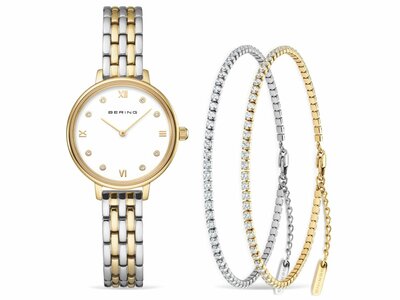 Bering | Femme | Quartz | Classic | Coffret avec 3pièces | 32mm | 11028-714-GWP