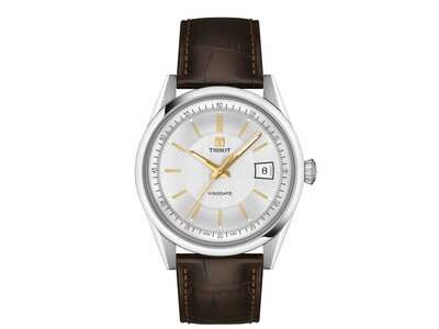 Tissot | Homme | Automatique | Visodate | Cuir Brun | 39mm | T157.407.16.031.00