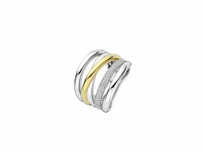 Ti Sento | Bague | Argent Bicolore | Oxyde de Zirconium | 12421ZY