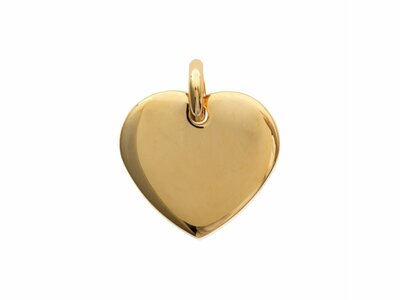 Bijoux  Paris | Pendentif | Plaqué Or | Personnalisable | 20x15mm | Coeur | 2481638