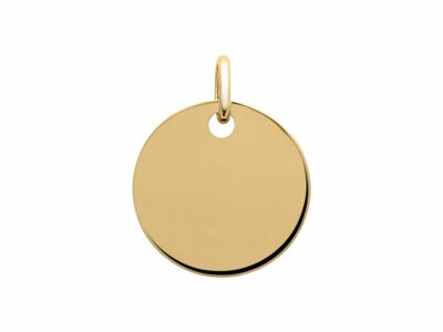 Bijoux  Paris | Pendentif | Plaqué Or | Personnalisable | 15mm | 28816001
