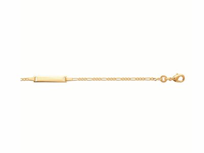 Bijoux  Paris | Bracelet | Identité Bébé | Plaqué Or | Personnalisable | 13+2cm | 63185315