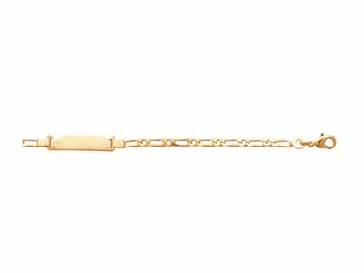 Bijoux  Paris | Bracelet | Identité Enfant| Plaqué Or | Personnalisable | 14+2cm | 63185616