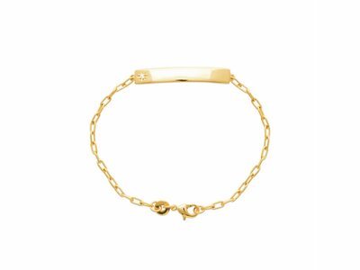Bijoux  Paris | Bracelet | Identité Enfant| Plaqué Or | Personnalisable | 16+2cm | 92202618