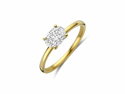 Diamants de Laboratoire | Bague | Or Jaune | Diamant de Synthèse 0.76ct | IGI | Lab127