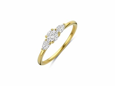 Diamants de Laboratoire | Bague | Or Jaune | Diamants de Synthèse 0.52ct | Lab135