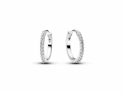 Pandora | Boucles d'Oreilles | Créoles | Argent | Oxyde de Zirconium | 15mm 294649C01