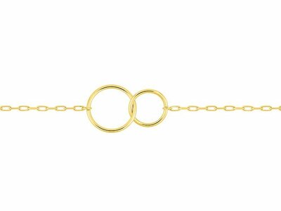 Loumya Gold "Or" | Bracelet | Or Jaune | Double Anneaux | 497307.00