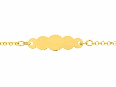 Loumya Gold "Or" | Bracelet | Identité Bébé | Or Jaune | 12+2cm | Personnalisable | 9KC21BBN