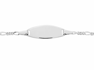 Loumya Gold "Or" | Bracelet | Identité Bébé | Or Blanc | 12+2cm | Personnalisable | 631010.1