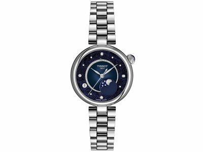 Tissot | Femme | Quartz | Phase de Lune | 4 Diamants 0.02ct |29.6mm|T152.223.1149600