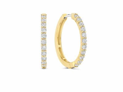 Ti Sento | Boucles d'Oreilles | Plaqué Or | Oxyde de Zirconium | 78077ZY