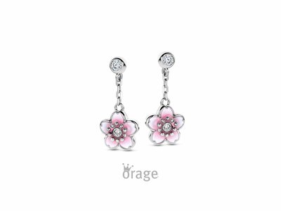 Orage Kids | Boucles d'Oreilles | Argent | Oxyde de Zirconium | Fleur | K3124