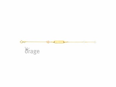 Loumya Gold "Or" | Bracelet | Identité Bébé | Or Jaune | 12+2cm | Personnalisable | K3150