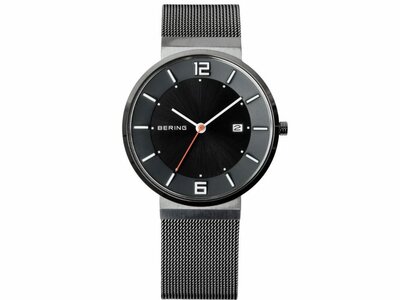 Bering | Homme | Solar | Milanais Anthracite | 39mm | 14639-377