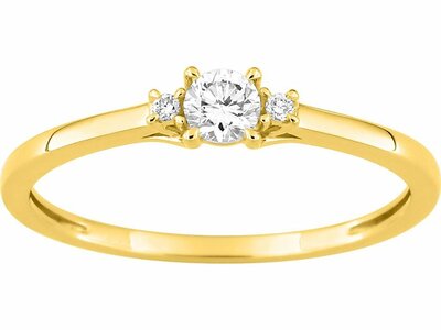 Diamants de Laboratoire | Bague | Or Jaune 9K | Diamant de Laboratoire 0.16ct | 9KLGD042Y