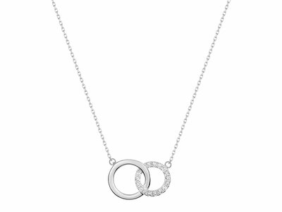 Loumya Gold "Or" | Collier | Or Blanc 9K | Oxyde de Zirconium | 59SKS1GZ