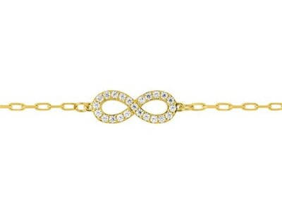 Loumya Gold "Or" | Bracelet | Or Jaune 9K | Oxyde de Zirconium | Infini | 497309.Z0