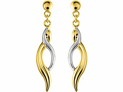 Loumya Gold "Or" | Boucles d'Oreilles | Or Bicolore 9K | 9K8471G