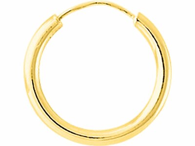 Loumya Gold "Or" | Boucles d'Oreilles | Créoles | Or Jaune 9K | 15mm | 9K2652.1