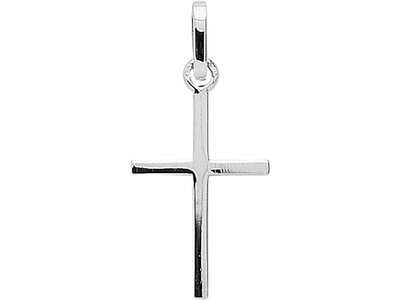 Loumya Gold "Or" | Pendentif | Or Blanc 9K | Croix | 14x24mm | 661024