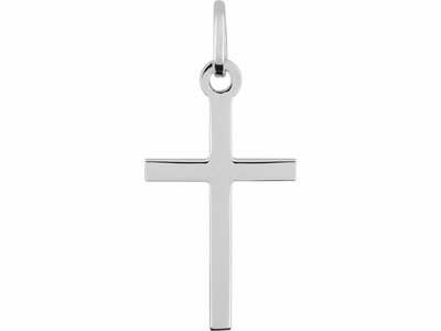 Loumya Gold "Or" | Pendentif | Or Blanc 9K | Croix | 20x12mm | 9K7409.2G