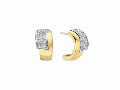 Ti Sento | Boucles D'Oreilles | Argent | Plaqué Or | Oxyde De Zirconium | 78109ZY