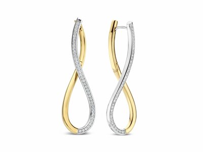 Ti Sento | Boucles D'Oreilles | Argent | Plaqué Or | Oxyde De Zirconium | 78086ZY