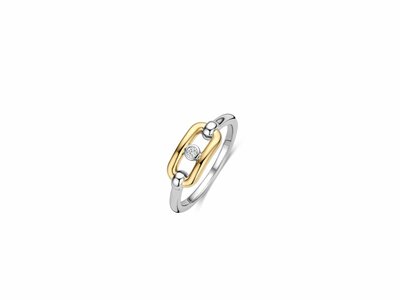 Ti Sento | Bague | Argent | Plaqué Or | Oxyde De Zirconium | 12464ZY