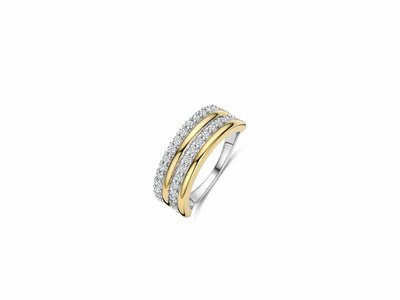 Ti Sento | Bague | Argent | Plaqué Or | Oxyde De Zirconium | 12444ZY