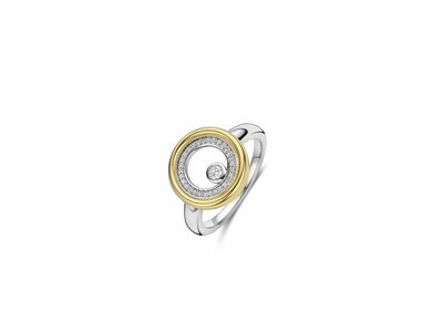 Ti Sento | Bague | Argent | Plaqué Or | Oxyde De Zirconium | 12456ZY