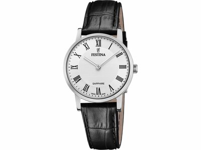 Festina | Femme | Quartz | Swiss Made | Cuir Noir | 29mm | F20013/2