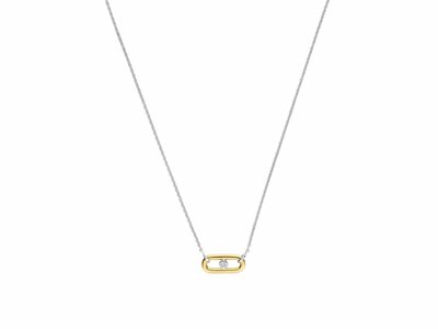 Ti Sento | Collier | Argent | Plaqué Or | Oxyde De Zirconium | 34147ZY