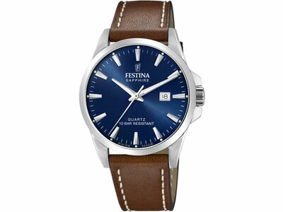Festina | Homme | Quartz | Swiss Made | Cuir Marron | ø41mm | F20025/3