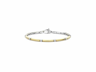 Ti Sento | Bracelet | Rigide | Argent | Plaqué Or | Oxyde De Zirconium | 23099ZY