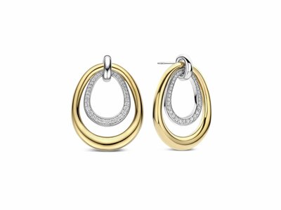 Ti Sento | Boucles D'Oreilles | Argent | Plaqué Or | Oxyde De Zirconium | 78121ZY