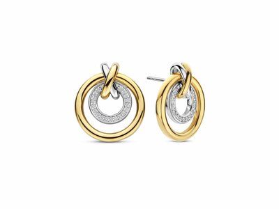 Ti Sento | Boucles D'Oreilles | Argent | Plaqué Or | Oxyde De Zirconium | 78098ZY