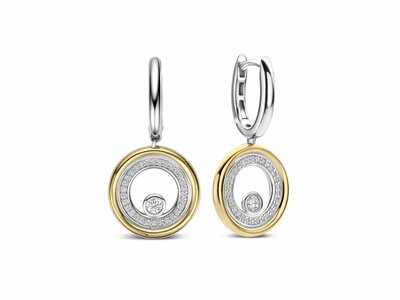 Ti Sento | Boucles D'Oreilles | Argent | Plaqué Or | Oxyde De Zirconium | 78112ZY