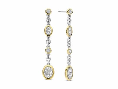 Ti Sento | Boucles D'Oreilles | Argent | Plaqué Or | Oxyde De Zirconium | 78104ZY