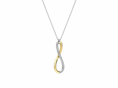 Ti Sento | Collier | Argent | Plaqué Or | Oxyde De Zirconium | 34132ZY