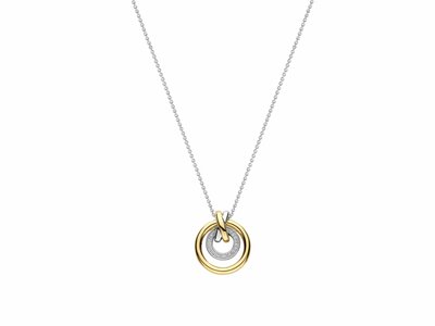 Ti Sento | Collier | Argent | Plaqué Or | Oxyde De Zirconium | 34141ZY