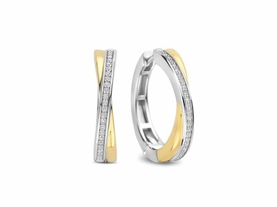 Ti Sento | Boucles D'Oreilles | Argent | Plaqué Or | Oxyde De Zirconium | 78099ZY