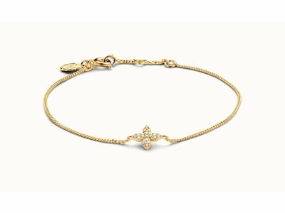 Diamanti Per Tutti | Bracelet | Little Flower | Plaqué Or | Diamant | M2253-3S1