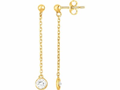 Loumya Silver | Boucles d'Oreilles | Plaqué Or | Oxyde de Zirconium | 76400091